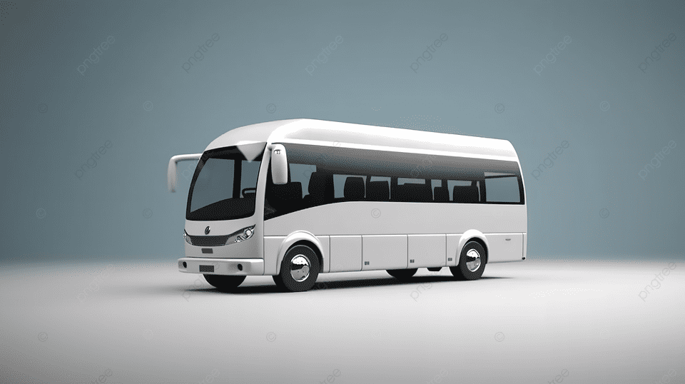 pngtree d illustration of a compact white bus for urban and suburban image 13592112 Singh India Holiday